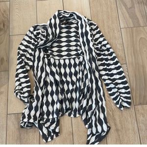 ISO Multiples Cream and Black Cardigan